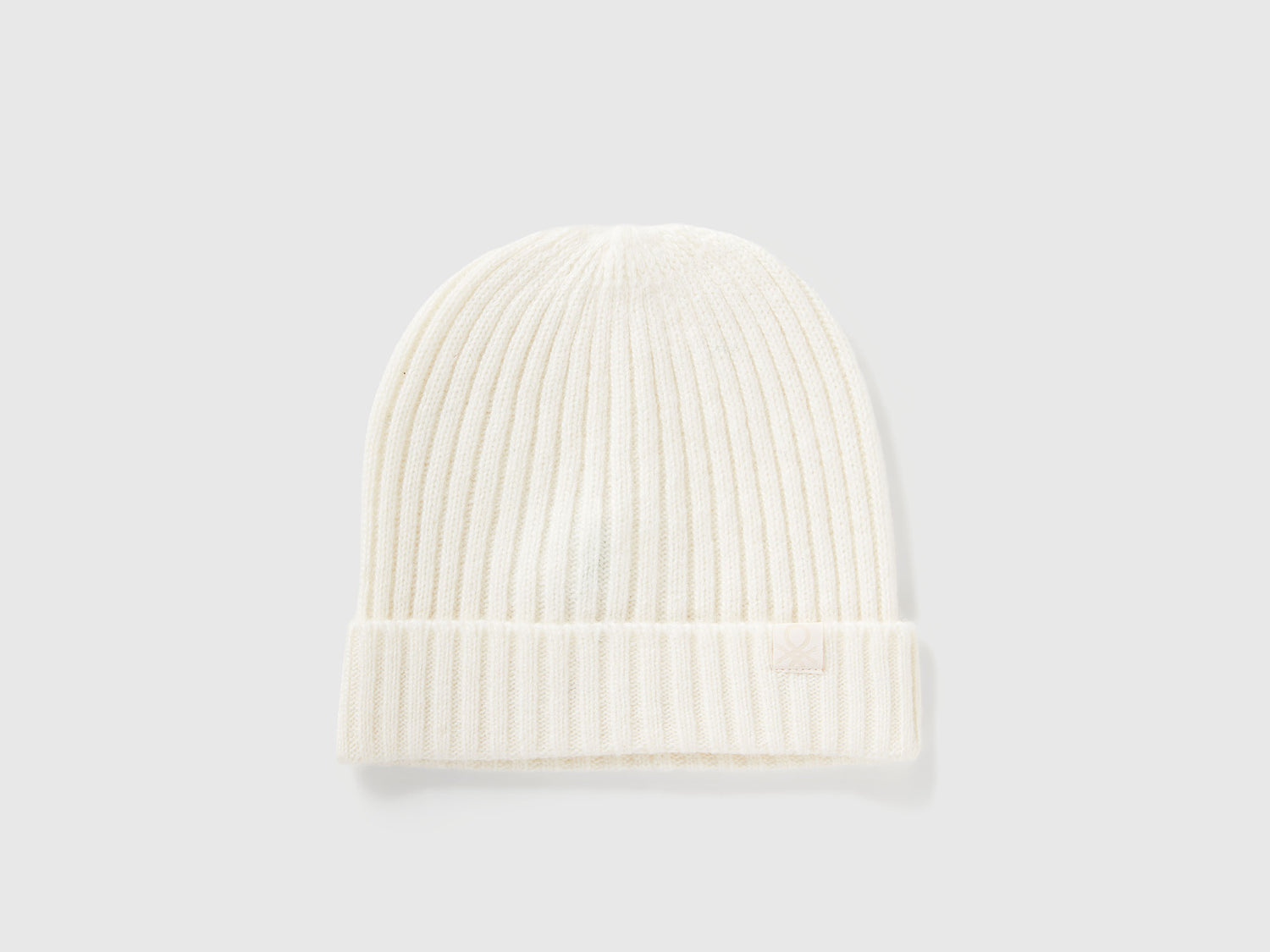 Cappellino in misto lana da bimbo bianco panna | Benetton Outlet