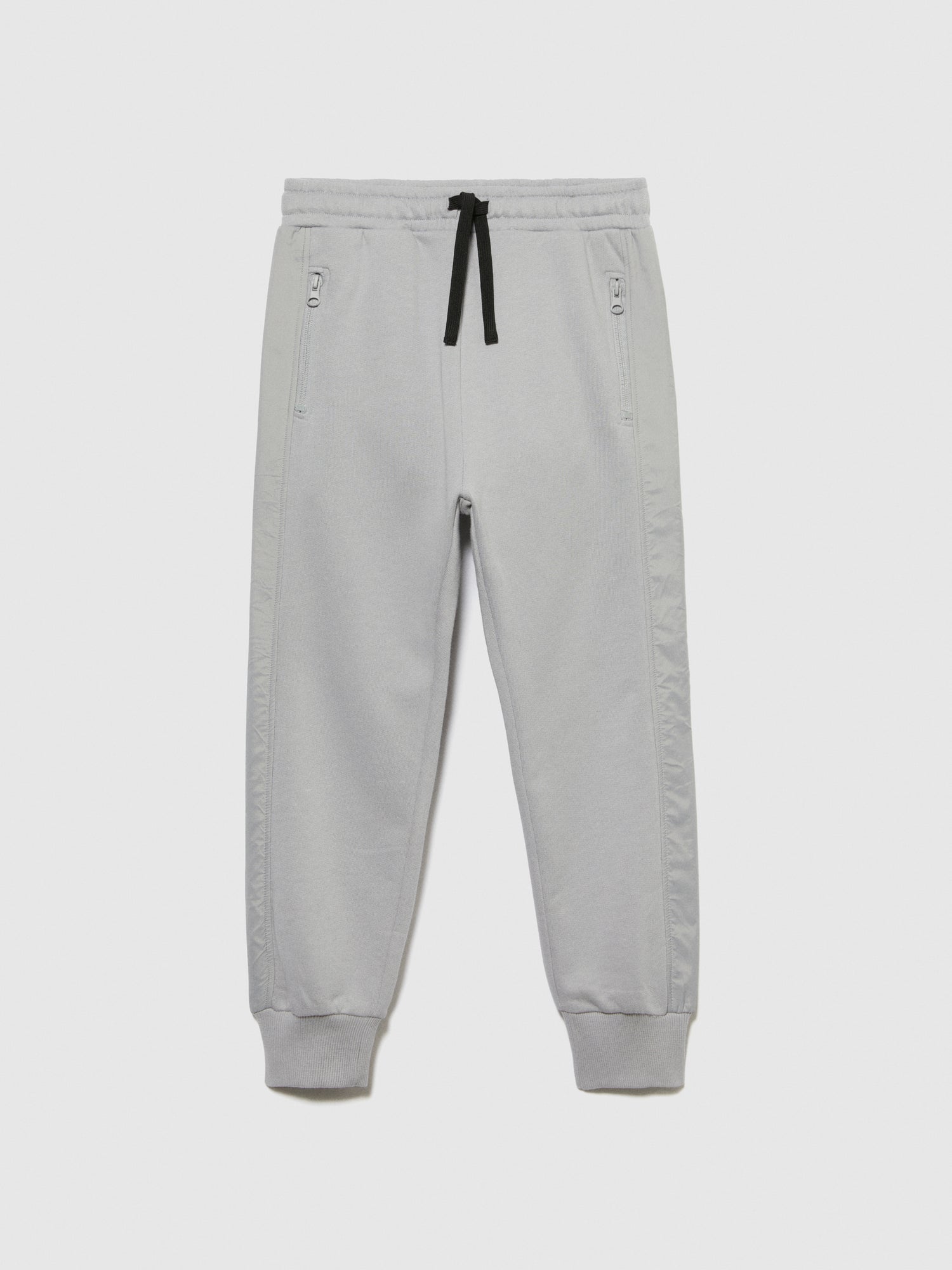 Joggers mix materia da bambino grigio chiaro | Sisley young Outlet