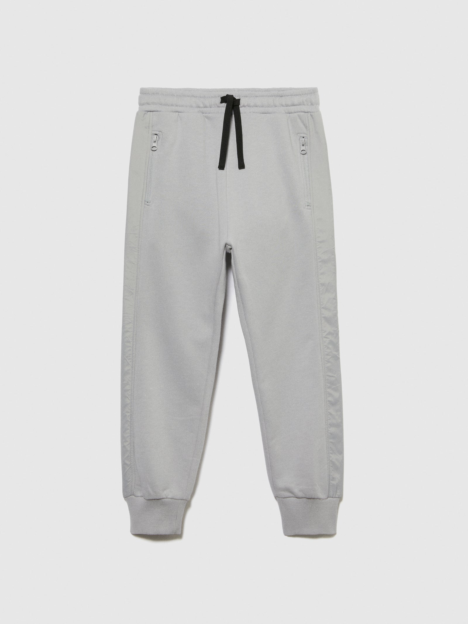 Joggers mix materia da bambino grigio chiaro | Sisley young Outlet