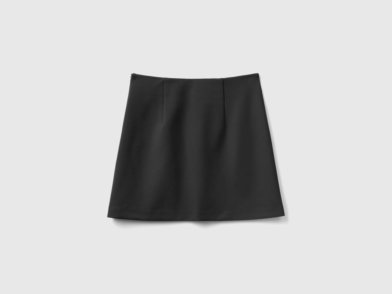 Minigonna in misto viscosa da donna nero 2 | Benetton Outlet
