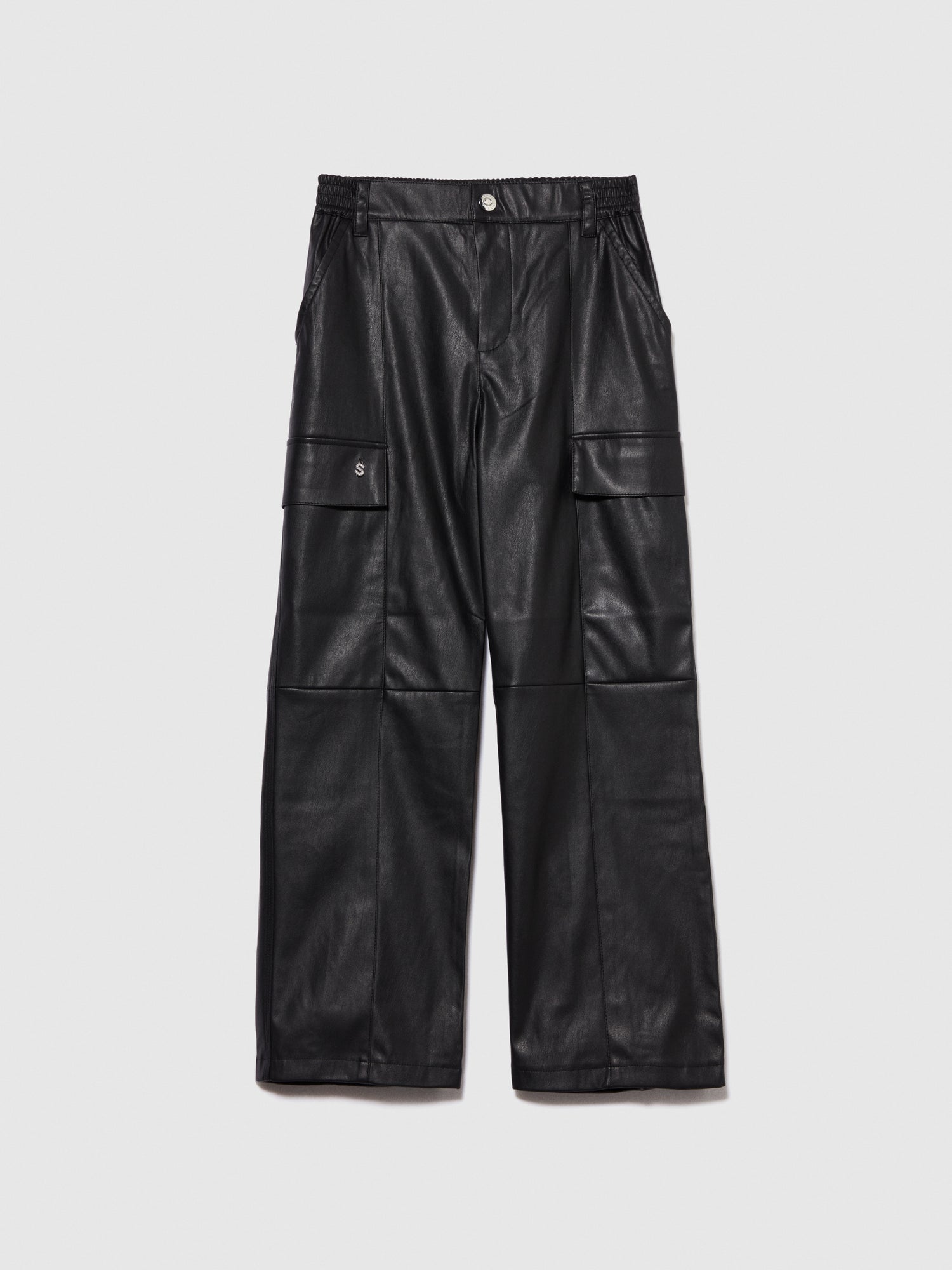 Pantaloni cargo da bambina nero | Sisley young Outlet