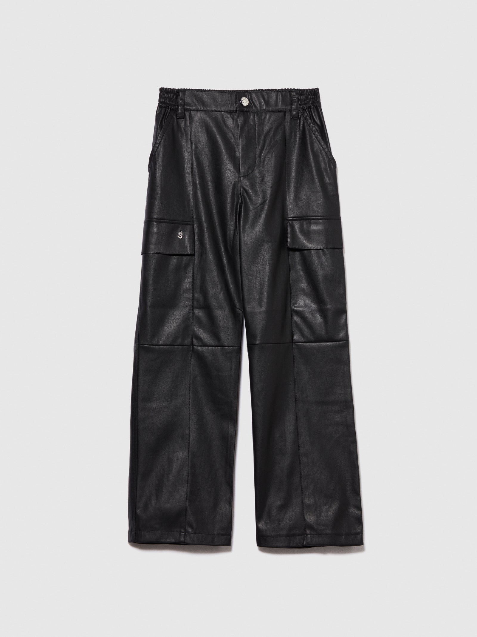 Pantaloni cargo da bambina nero | Sisley young Outlet
