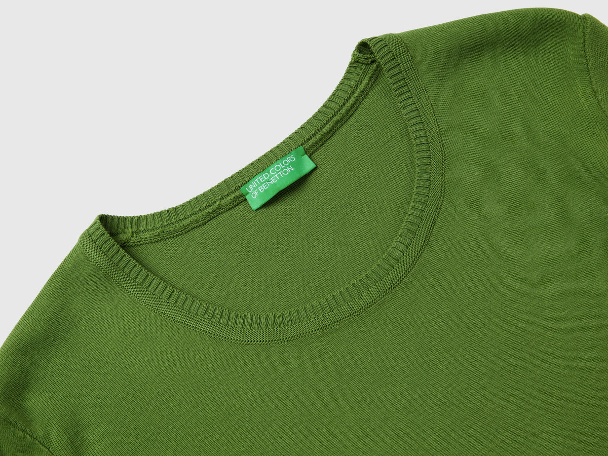 Maglia girocollo in puro cotone