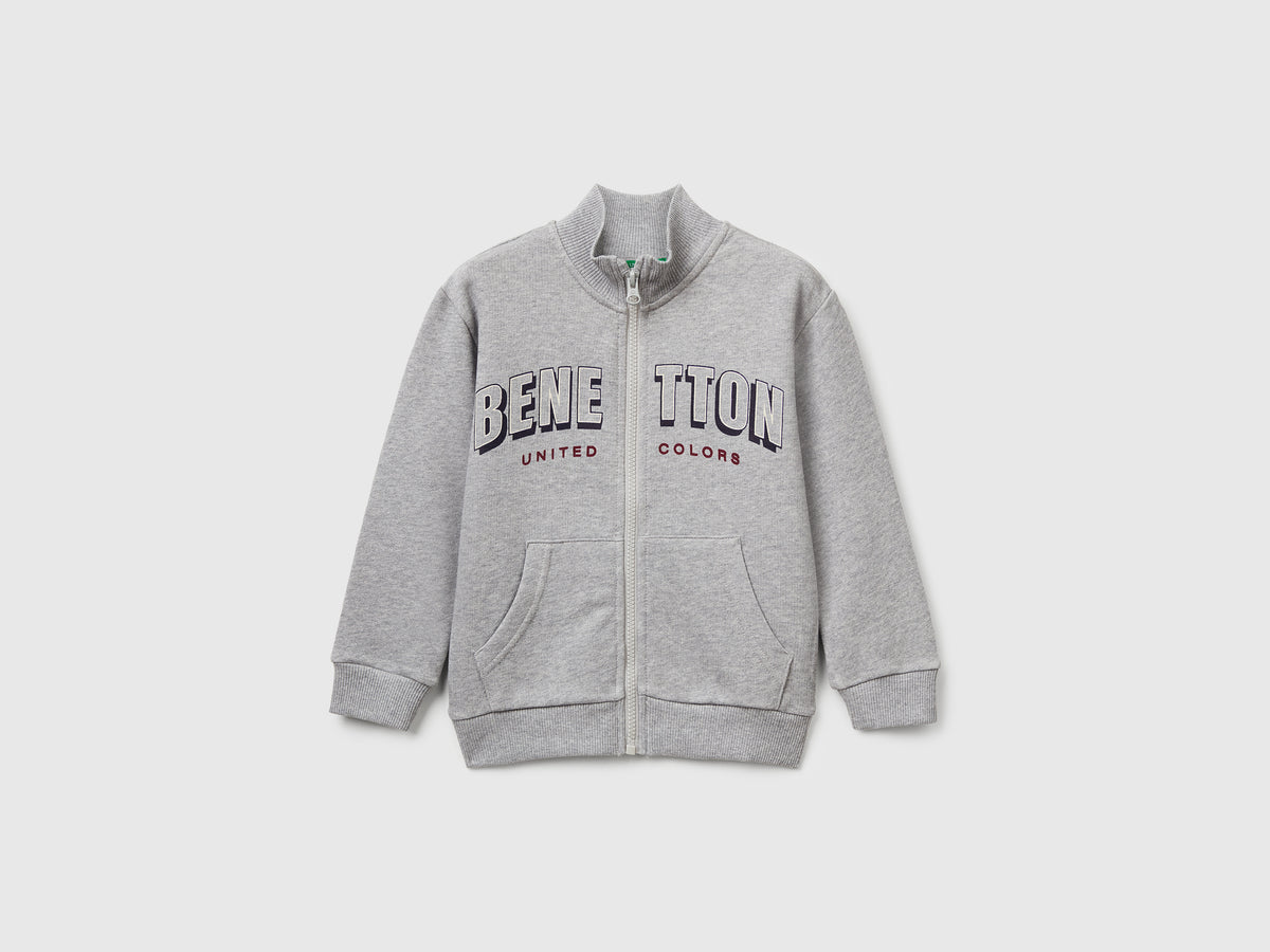 Felpa in cotone con logo