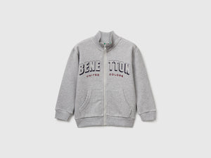 Felpa in cotone con logo