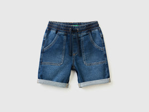 Shorts in denim elasticizzato
