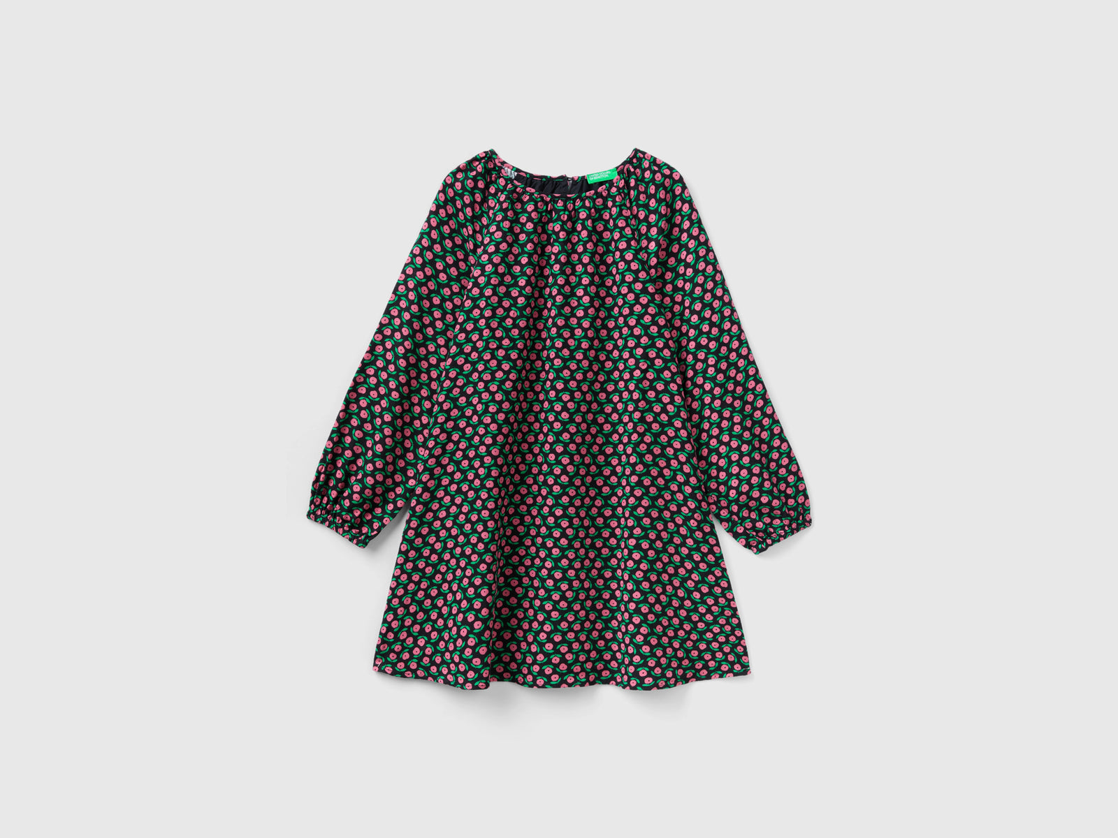 Abito con stampa floreale da bambina multi-color | Benetton Outlet