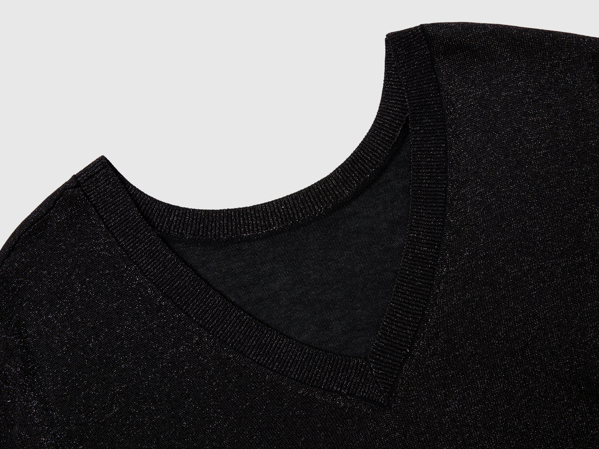Maglia in misto viscosa con lurex