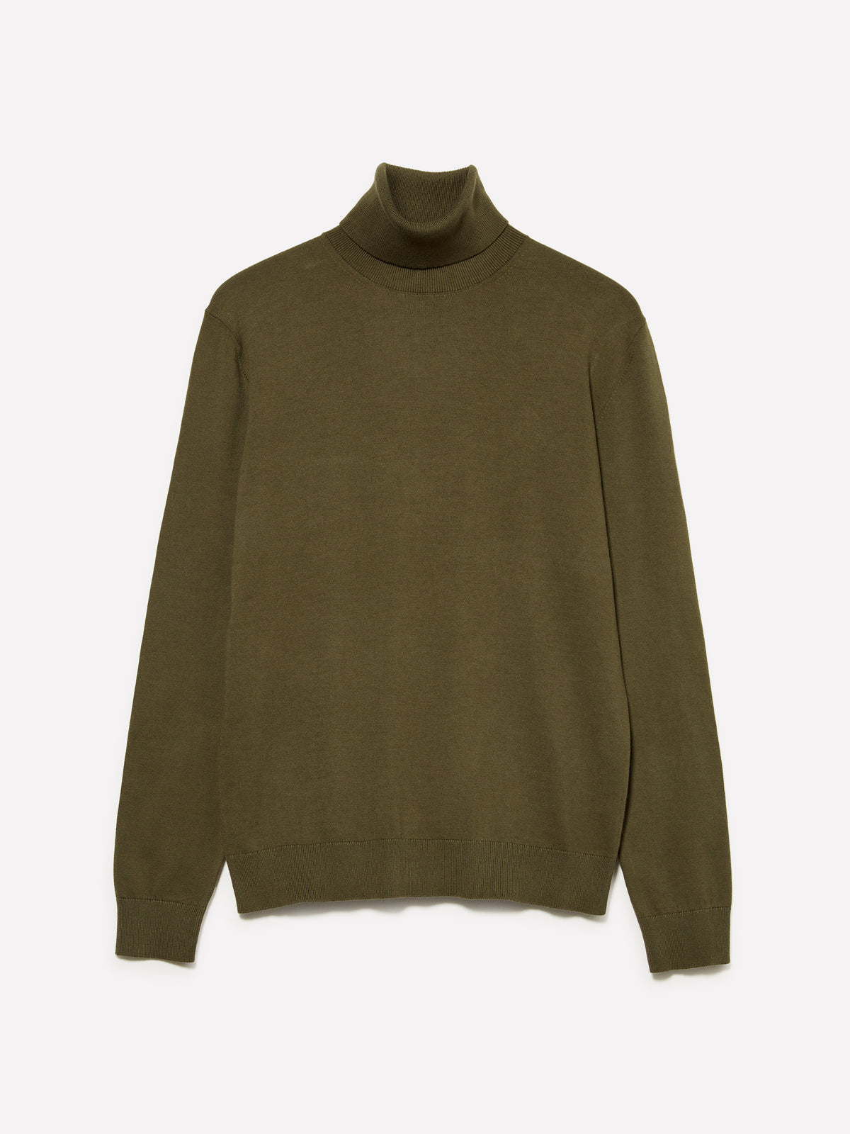 Maglia verde oliva con collo alto