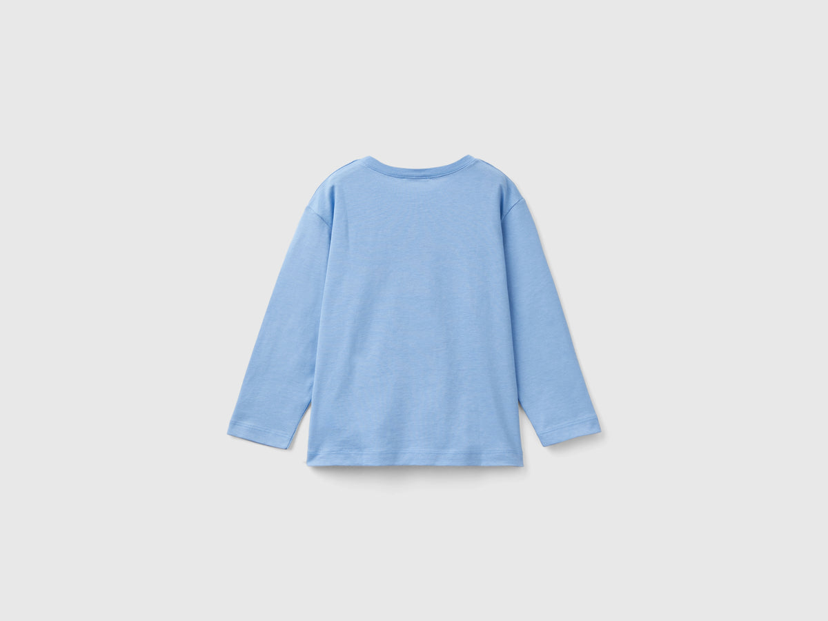 T-shirt manica lunga in cotone bio
