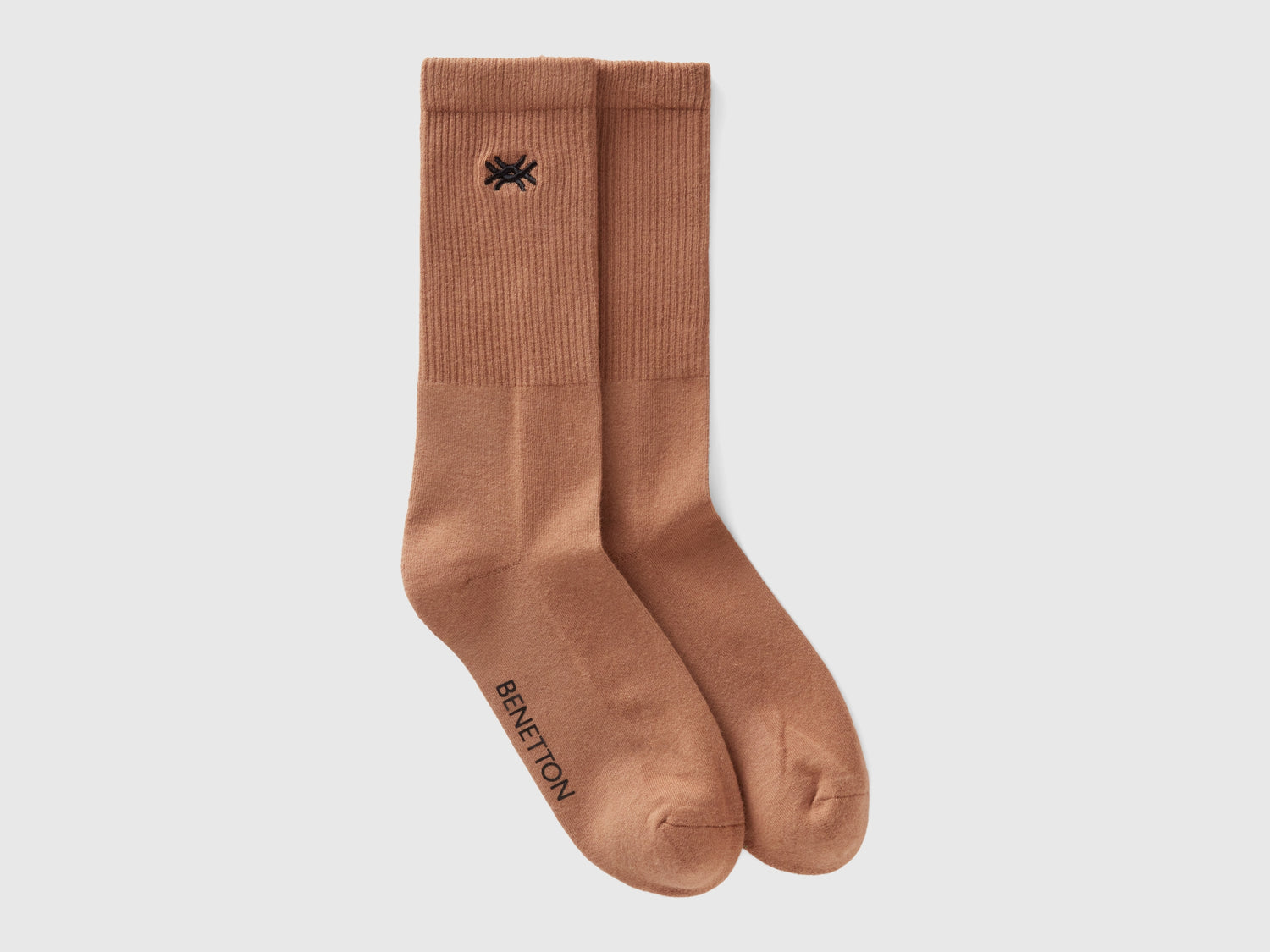 Calzini sportivi in misto cotone da uomo cammello | Benetton Outlet