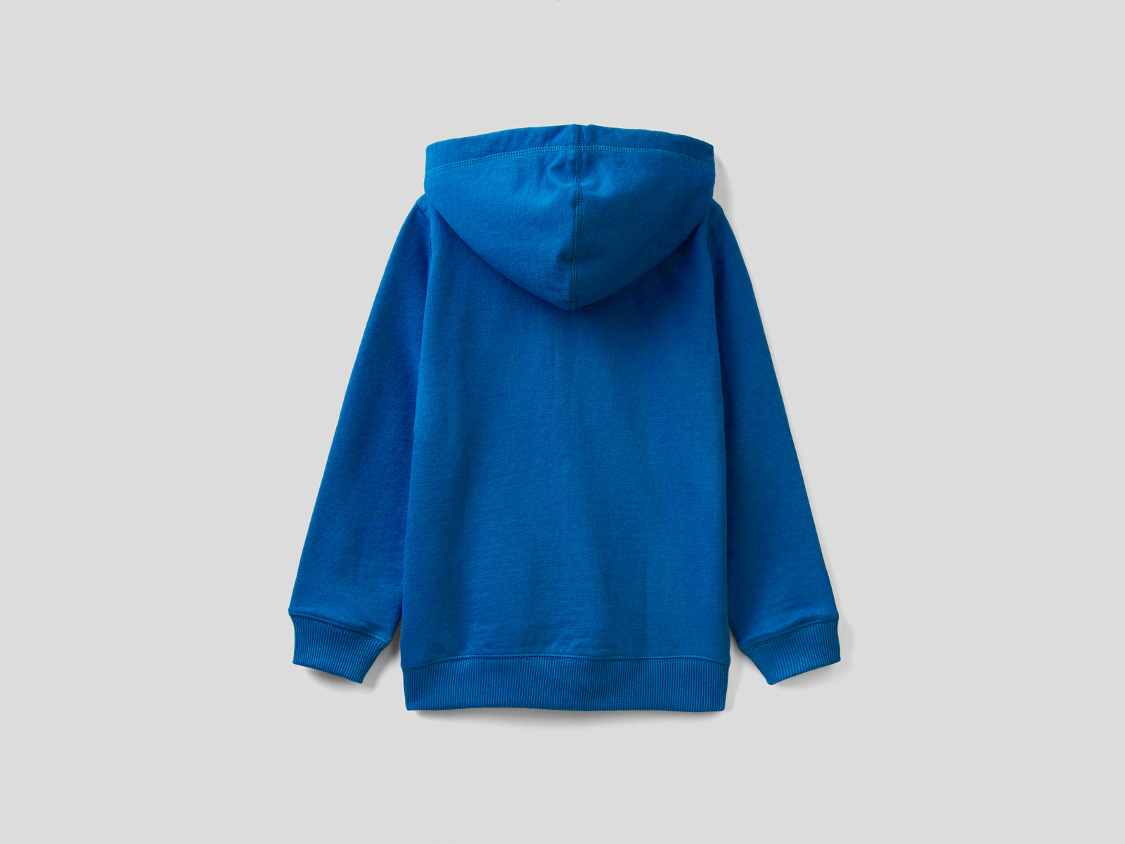 Calda felpa con zip e cappuccio da bambino bluette 2 | Benetton Outlet