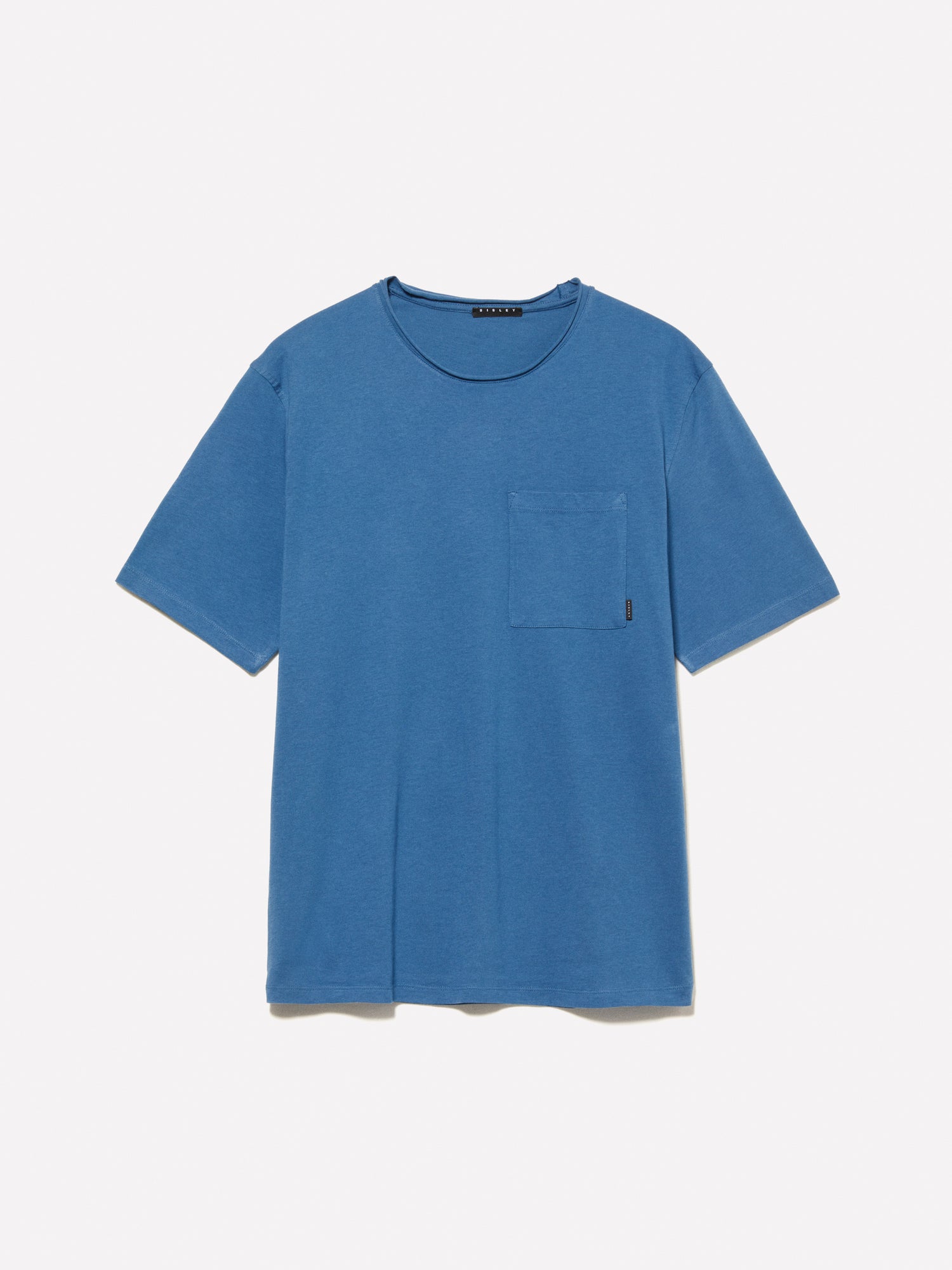 Camiseta con bolsillo 100% algodón orgánico da uomo blu | Sisley Outlet
