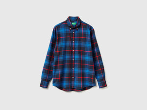Camicia button down in flanella