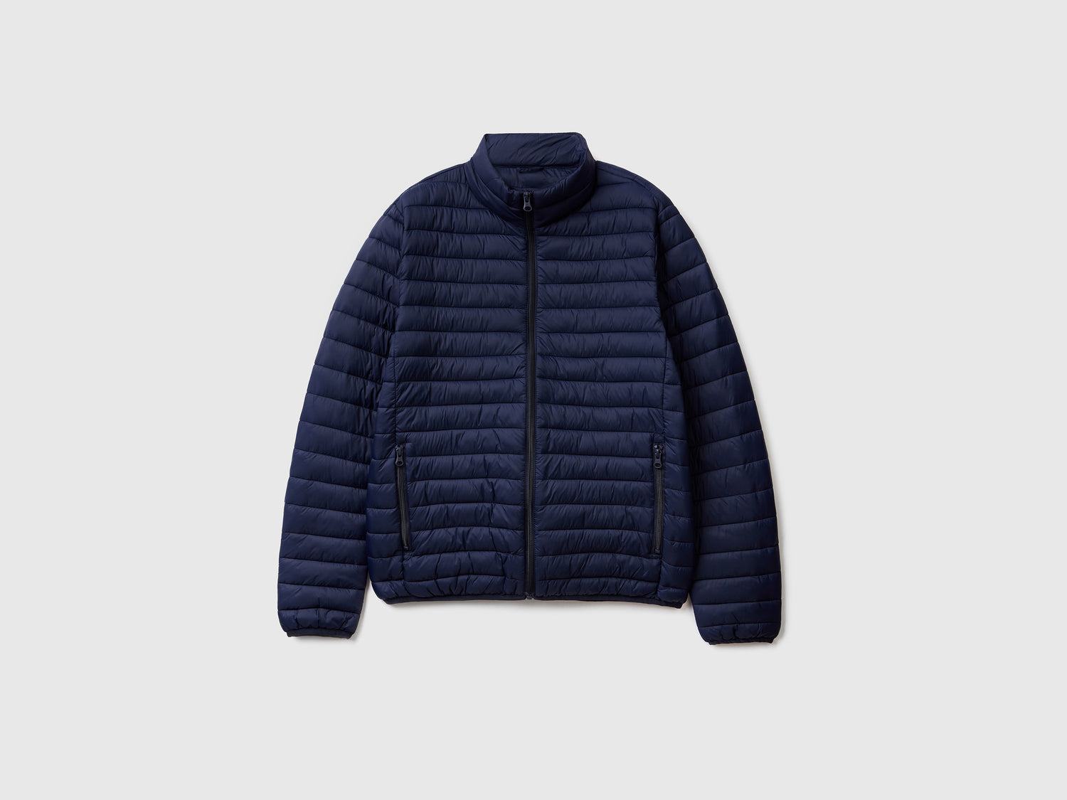Giubbotto imbottito con ovatta riciclata da uomo blu scuro | Benetton Outlet