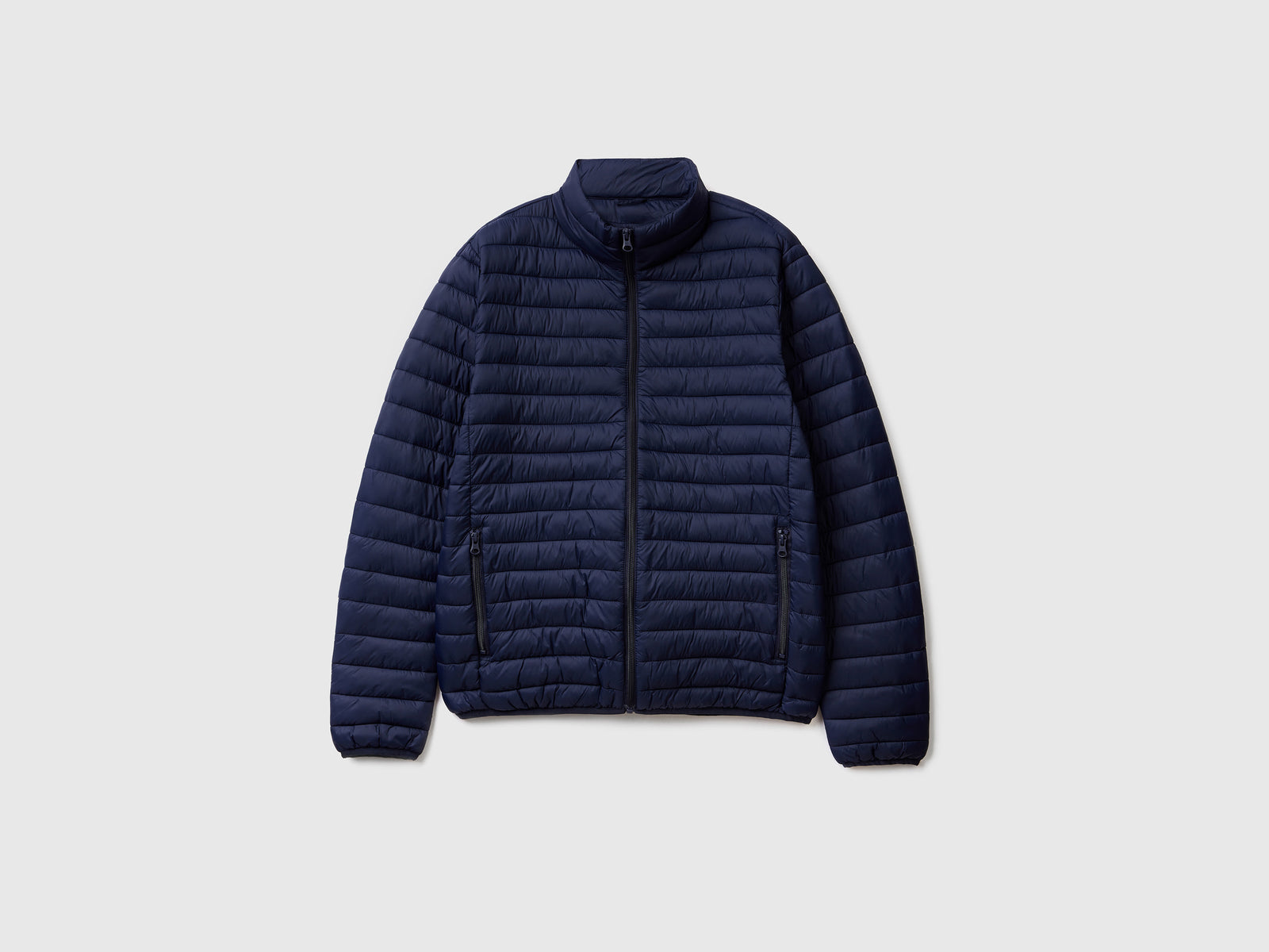 Giubbotto imbottito con ovatta riciclata da uomo blu scuro | Benetton Outlet