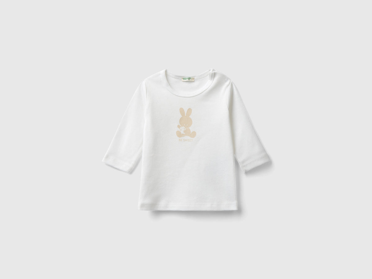T-shirt manica lunga 100% cotone bio