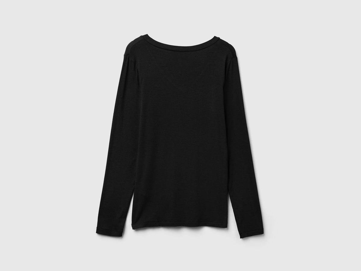 T-shirt in misto Modal e cashmere