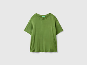 T-shirt in viscosa stretch