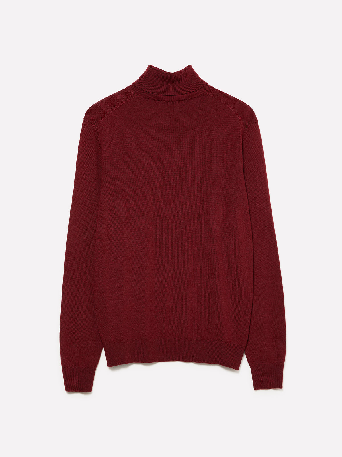 Maglia rosso granato con collo alto