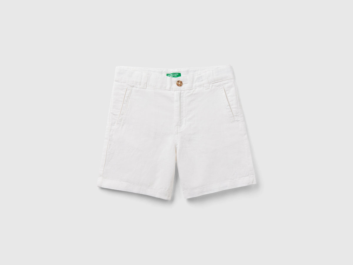 Shorts in misto lino