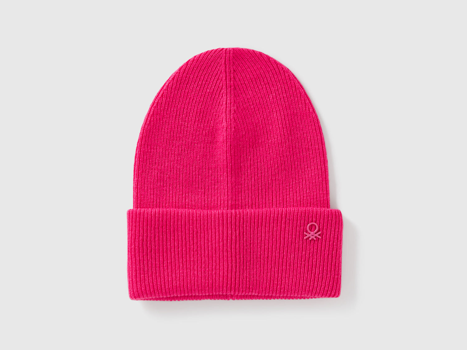 Berretto in misto lana da bambino fucsia | Benetton Outlet