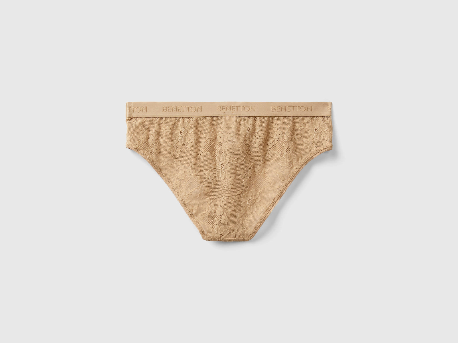 Slip in pizzo stretch da donna cammello 2 | Benetton Outlet