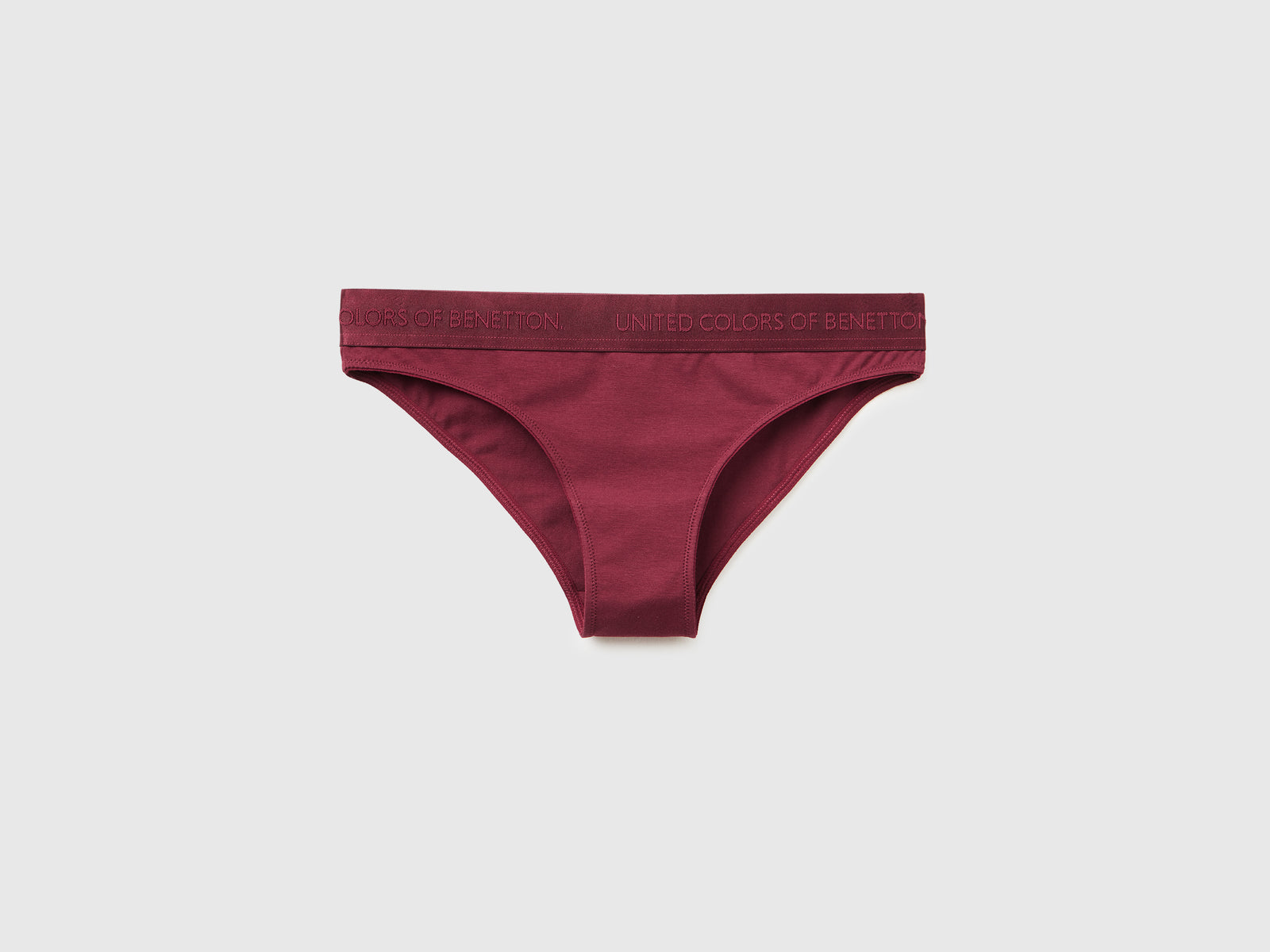 Slip in cotone stretch da donna bordeaux | Benetton Outlet