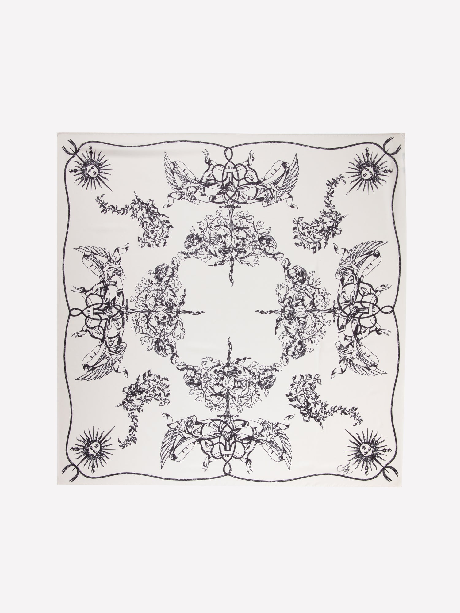 Foulard stampato da donna bianco panna | Sisley Outlet