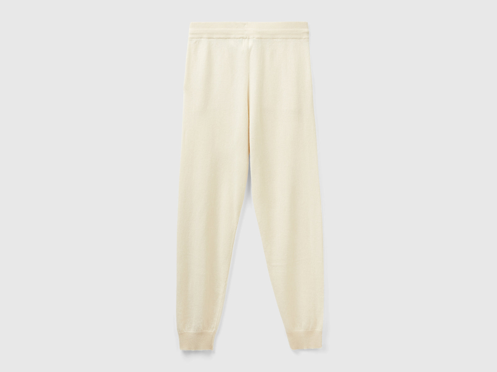 Joggers in puro cashmere da donna bianco panna 2 | Benetton Outlet