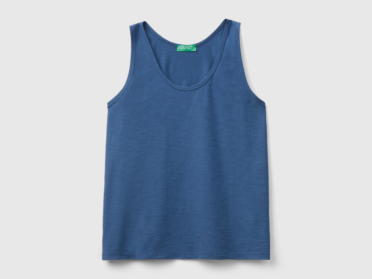 Canotta in cotone leggero da donna avio | Benetton Outlet