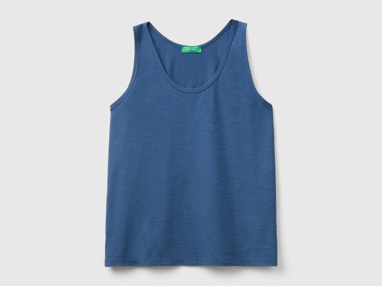 Canotta in cotone leggero da donna avio | Benetton Outlet