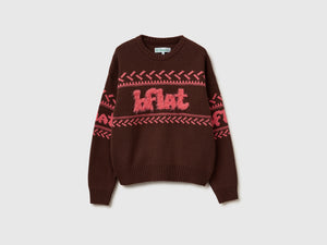Maglione con intarsi