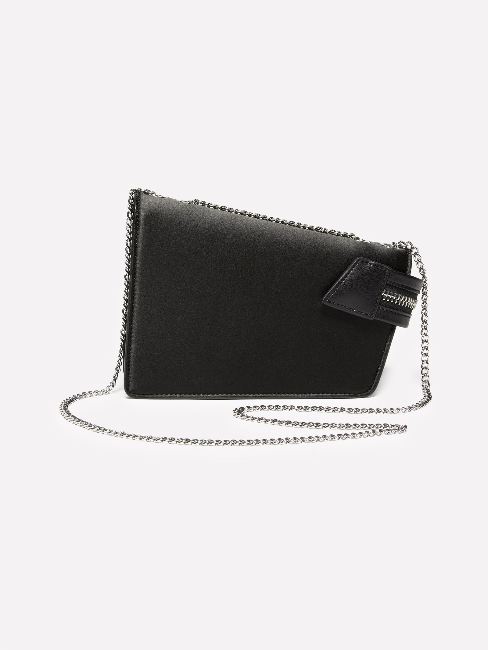 Borsetta asimmetrica con catena da donna nero 2 | Sisley Outlet