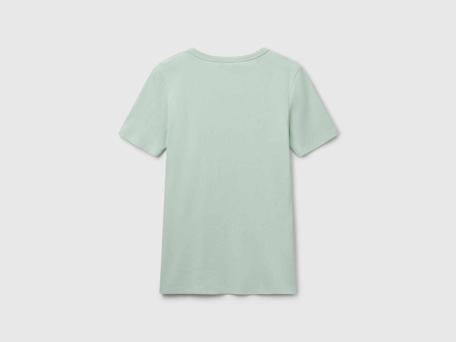 T-shirt regular fit da donna verde acqua 2 | Benetton Outlet