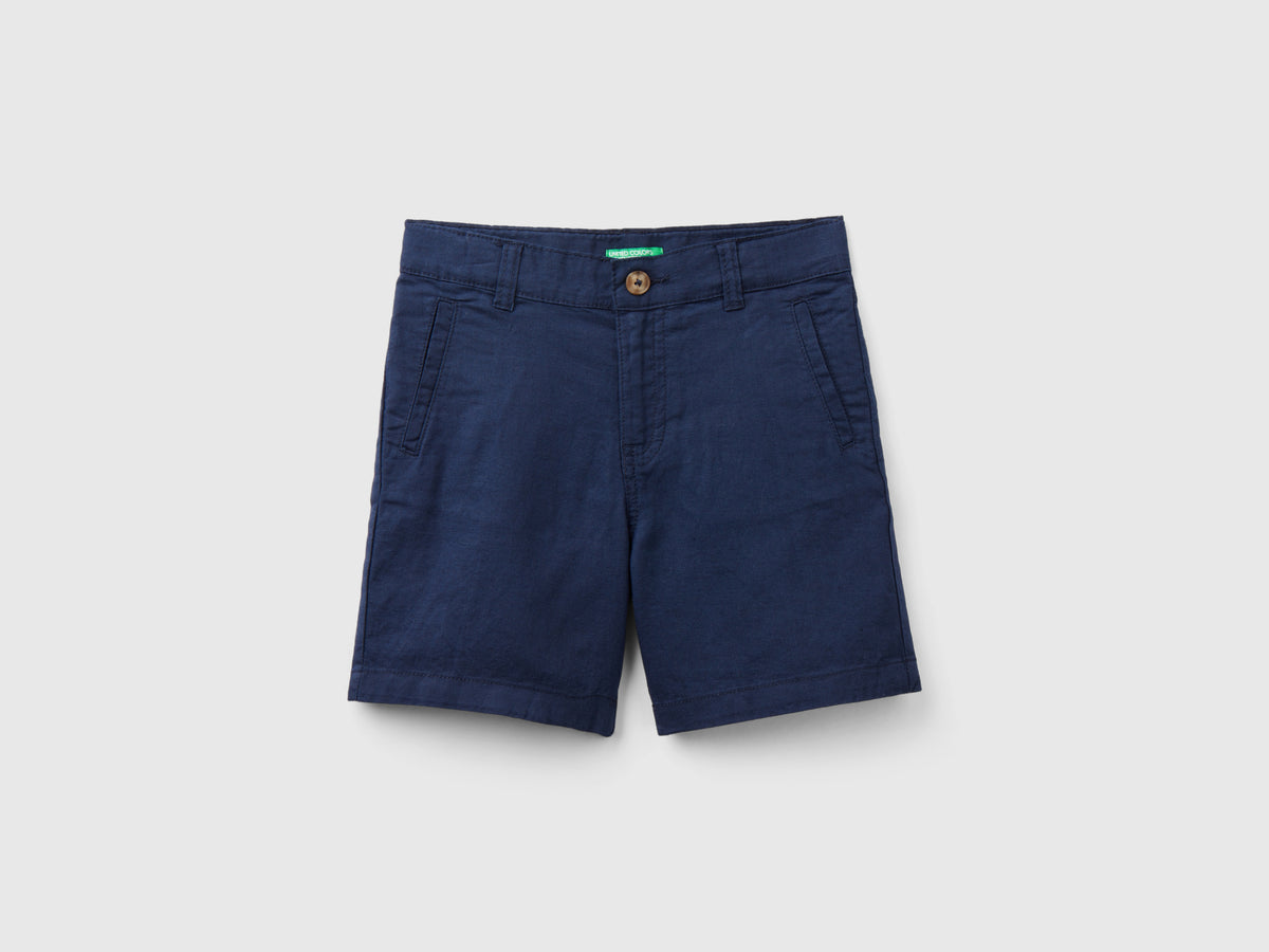 Shorts in misto lino