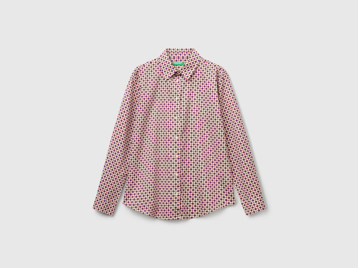 Camicia fantasia in cotone leggero