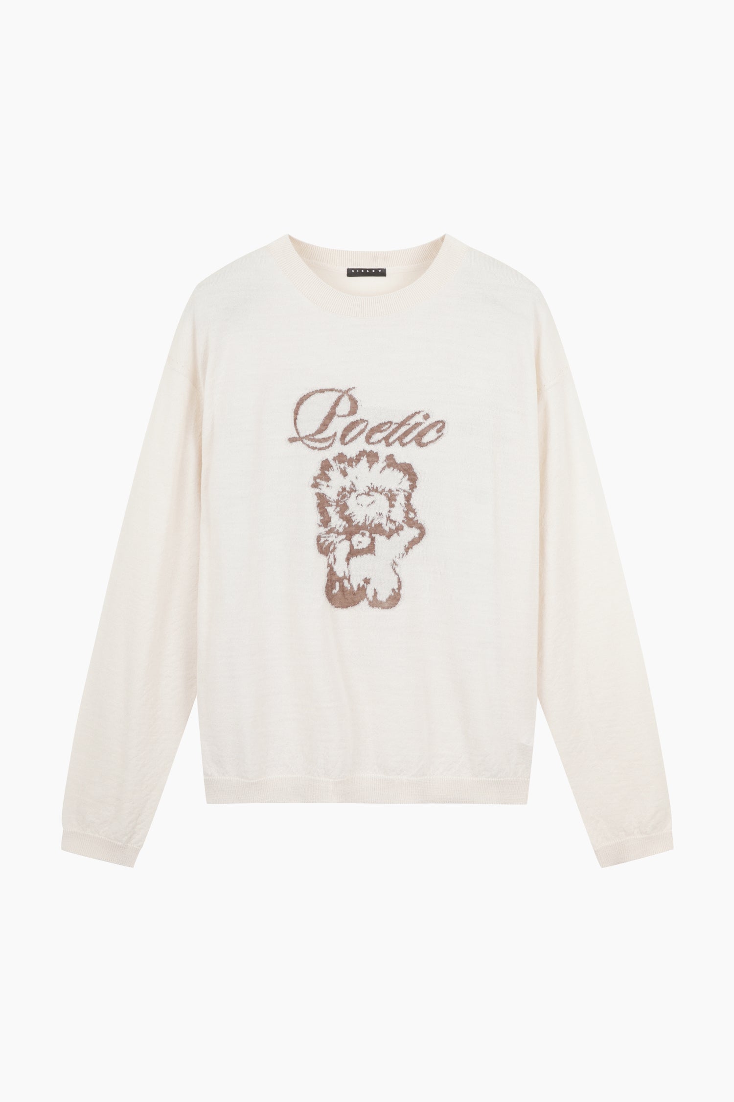 Maglia con orsetto da donna bianco panna | Sisley Outlet