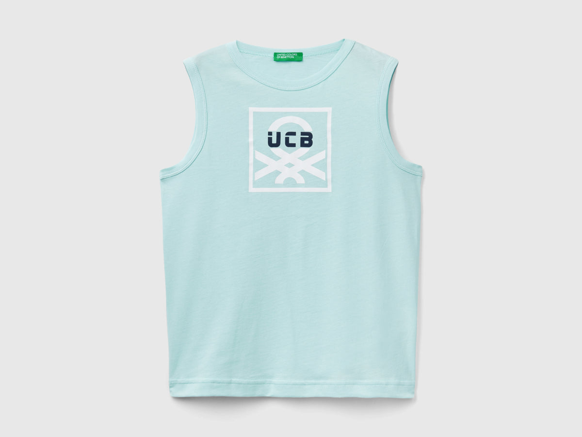 Canotta 100% cotone bio con logo