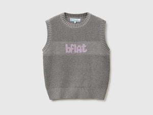 Gilet lavorato con intarsio