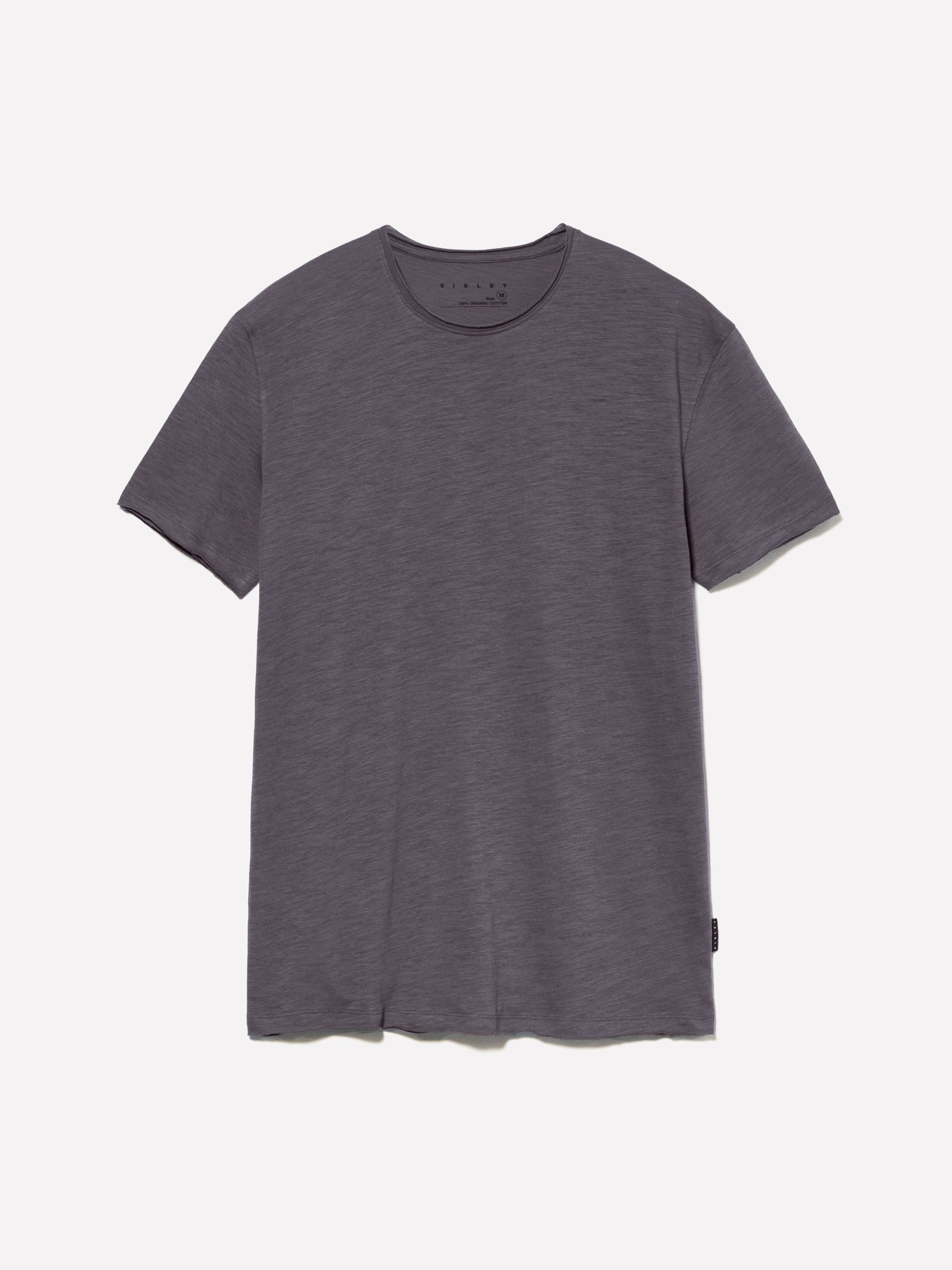 T-shirt con taglio vivo da uomo grigio scuro | Sisley Outlet