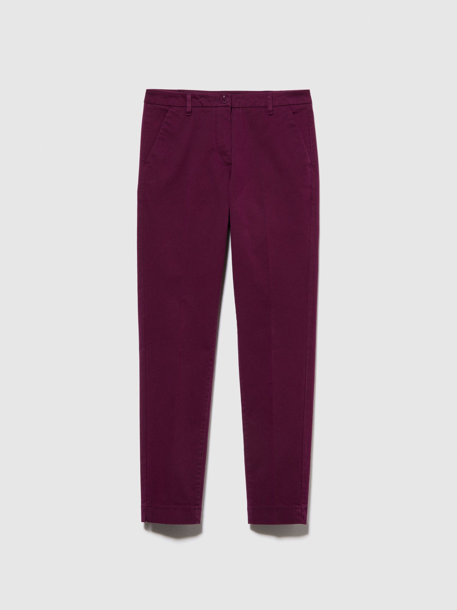 Chino slim fit da donna prugna | Sisley Outlet