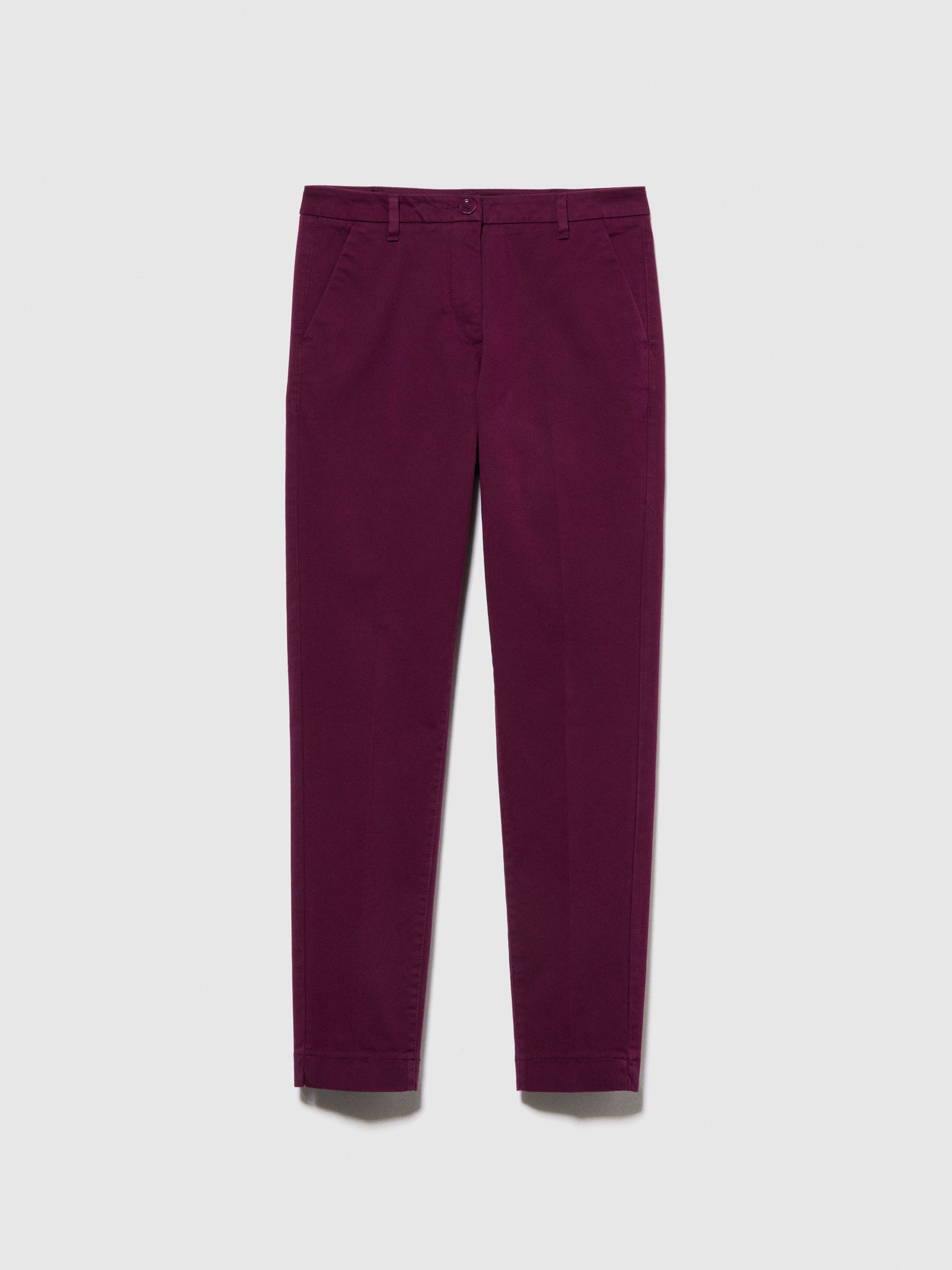 Chino slim fit da donna prugna | Sisley Outlet