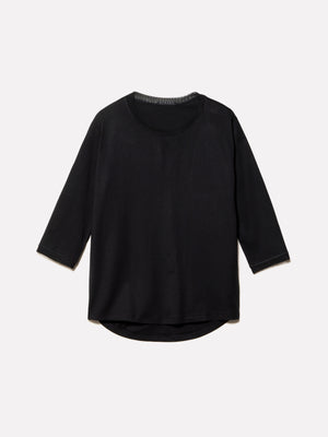 T-shirt con inserti in tulle