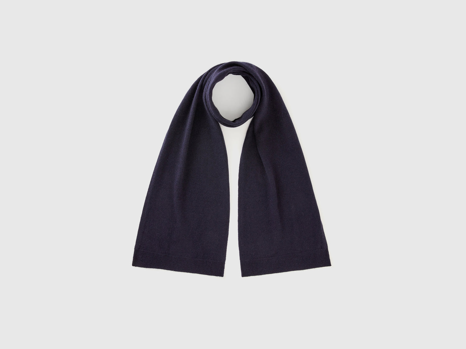 Sciarpa in puro cashmere da donna blu scuro | Benetton Outlet