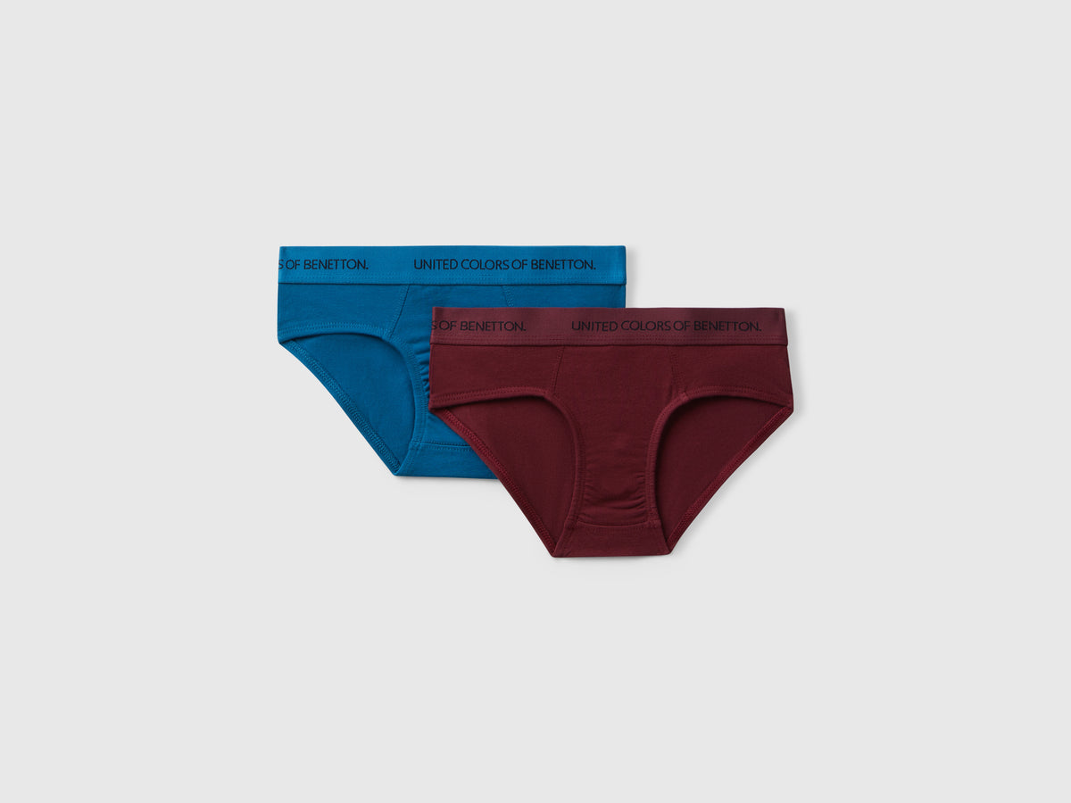 Due slip con elastico logato