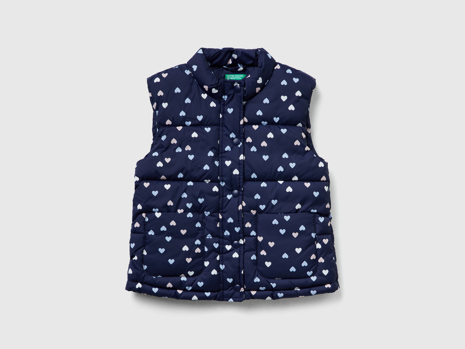 Gilet imbottito "Rain Defender" da bimba blu | Benetton Outlet