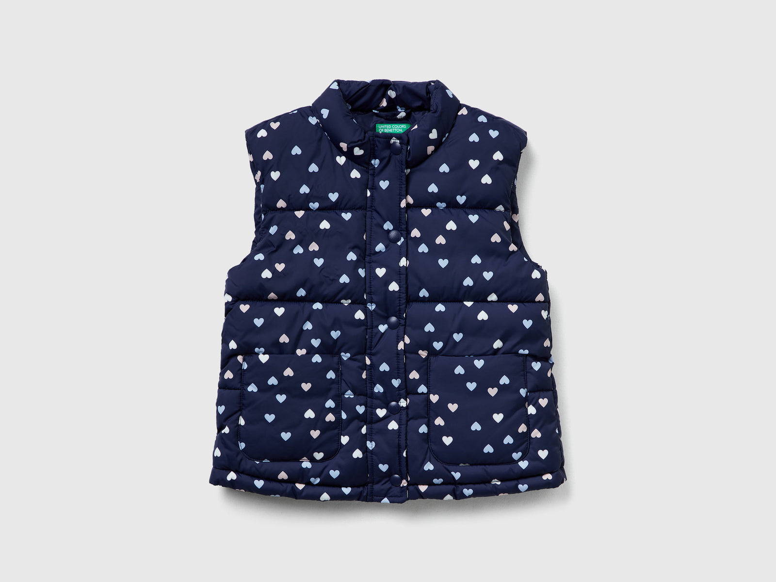 Gilet imbottito "Rain Defender" da bimba blu | Benetton Outlet