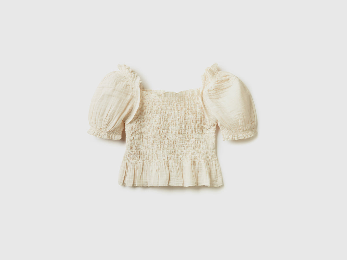 Top in puro cotone leggero dalla vestibilità aderente