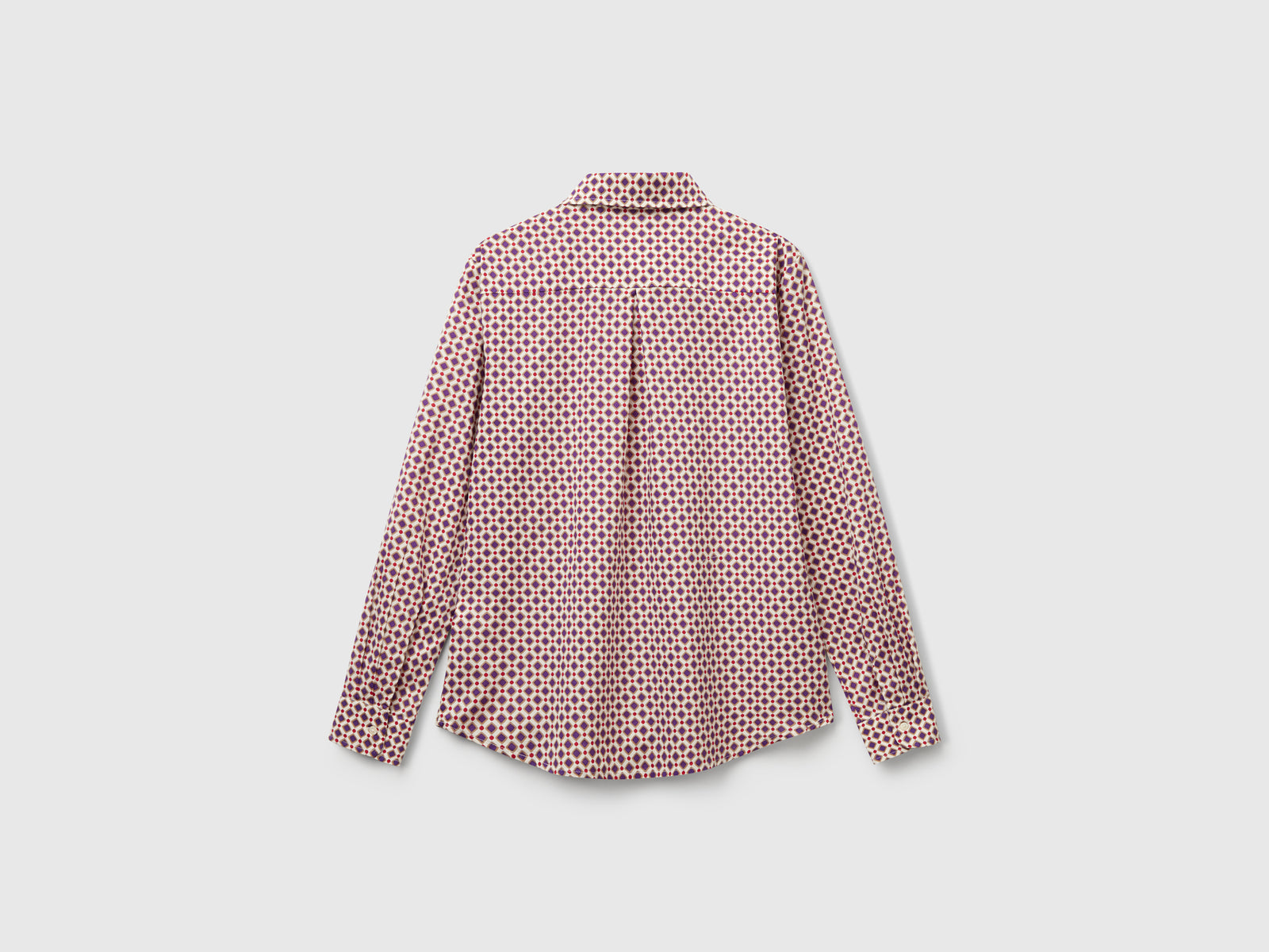 Camicia fantasia in cotone leggero da donna multi-color 2 | Benetton Outlet